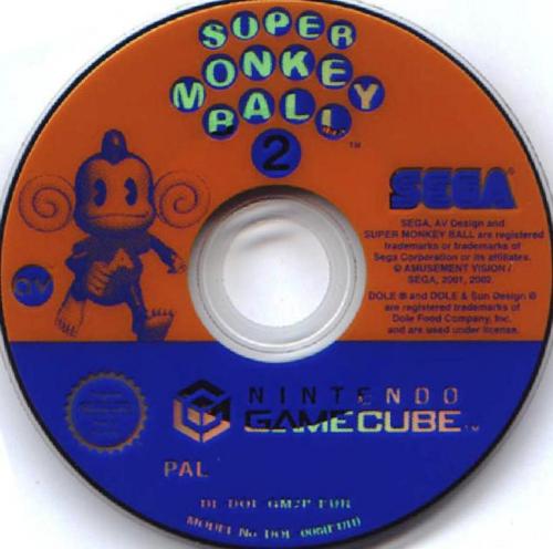 Super Monkey Ball 2 Disc Scan - Click for full size image